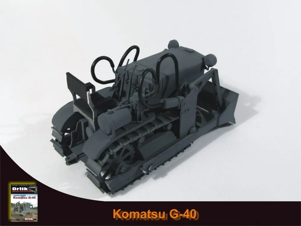 Papierový model - Japonský buldozér Komatsu G-40